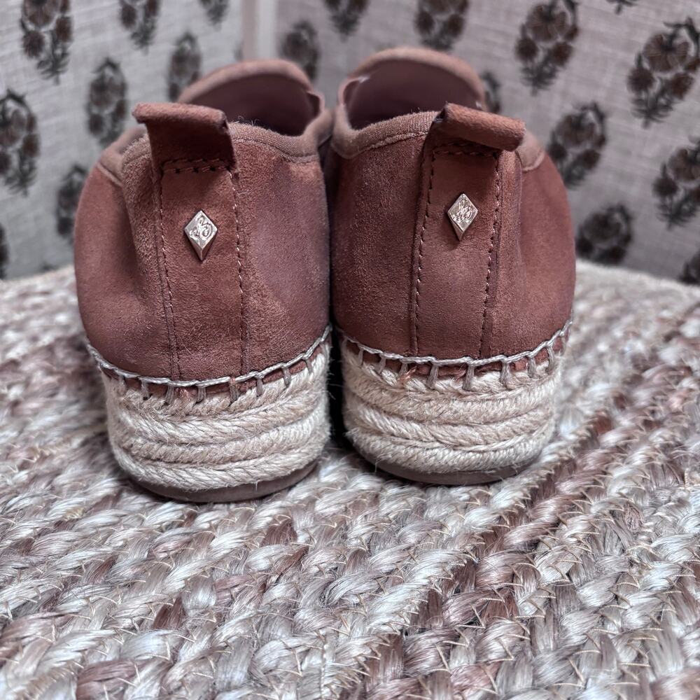 Sam Edelman Carrin Suede Platform Espadrille Loafers 8.5 Euro Vaca Coastal Boho - Picture 6 of 7